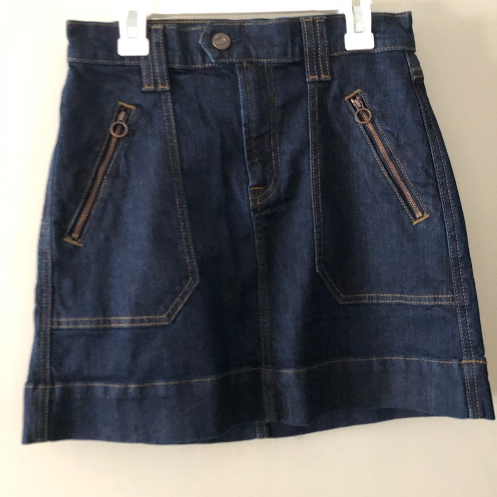Denim mini skirt